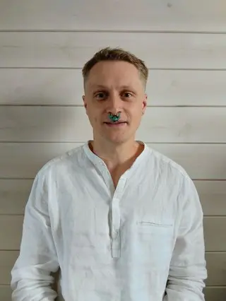 Prototype v2 worn by the founder